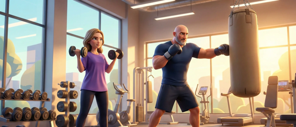 Eli and Sophira exercising to leverage BDNF to optimize their brain