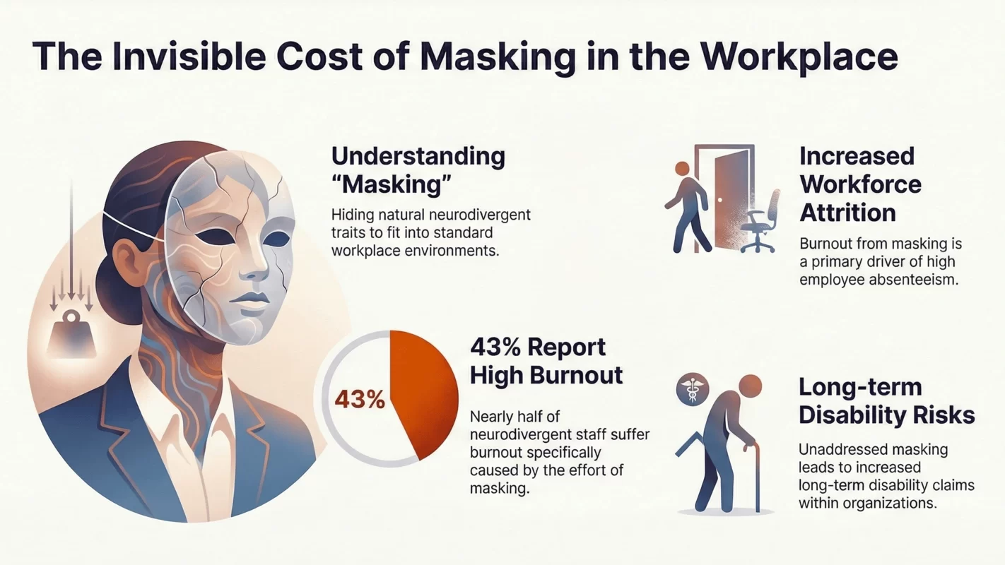 The Masking Tax: the neurobiological cost of hiding neurodivergence and its impact on cognitive energy depletion. The Masking Tax: the neurobiological cost of hiding neurodivergence and its impact on cognitive energy depletion.