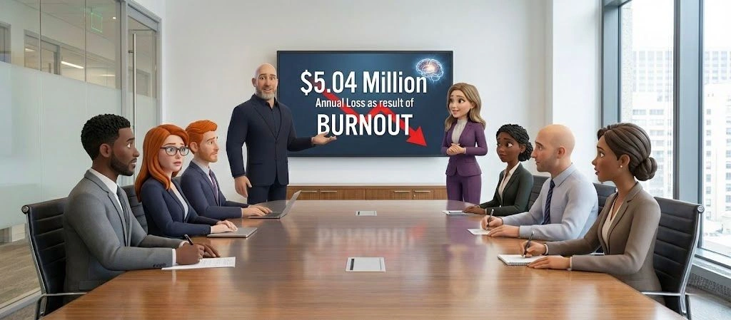 Company losses due to burnout