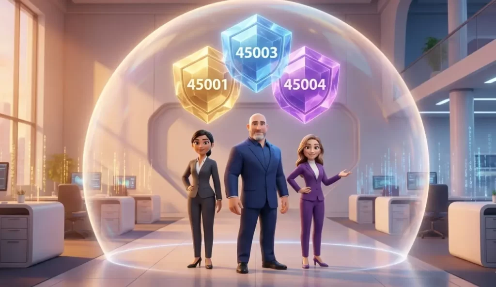 ISO 45001, ISO 45003, and ISO 45004